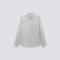 Chemise Regular Imprimé Fleur Coton Lin 16 Chemise Regular Imprimé Fleur Coton Lin -Jules 1003544 10009 V11