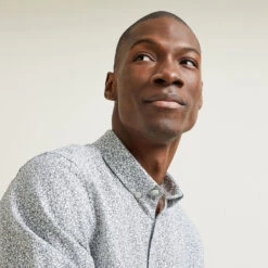 Chemise Regular Imprimé Fleur Coton Lin 12 Chemise Regular Imprimé Fleur Coton Lin -Jules 1003544 10009 V4