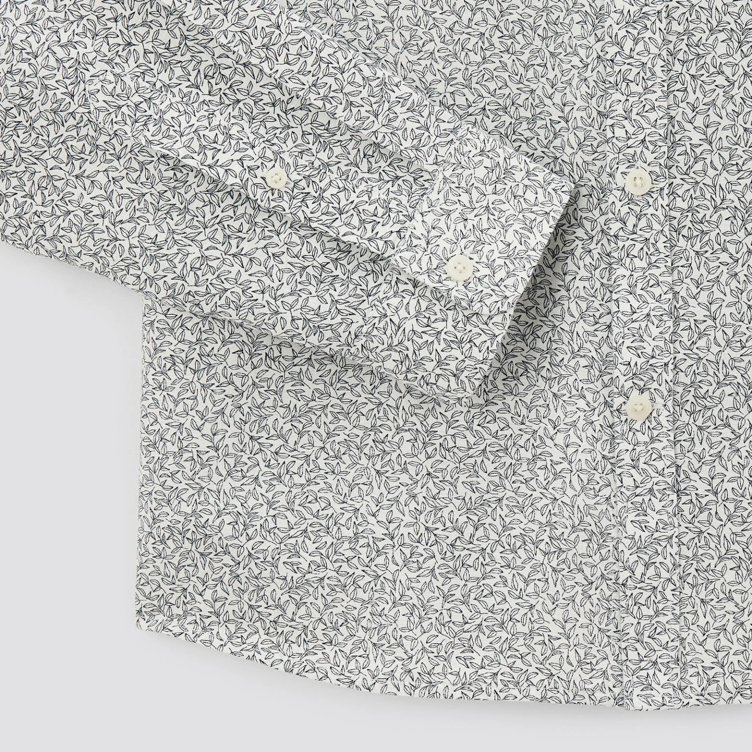 Chemise Regular Imprimé Fleur Coton Lin 9 Chemise Regular Imprimé Fleur Coton Lin – Image 9