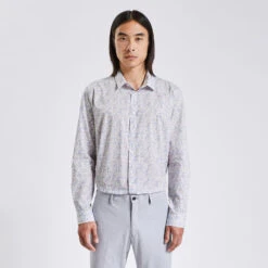 Chemise Regular Imprimé Fleur Coton Biologique