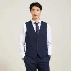 Gilet De Costume Slim à Carreaux