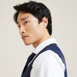 Gilet De Costume Slim à Carreaux -Jules 1003552 11303 V4