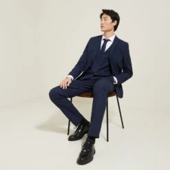 Gilet De Costume Slim à Carreaux -Jules 1003552 11303 V6