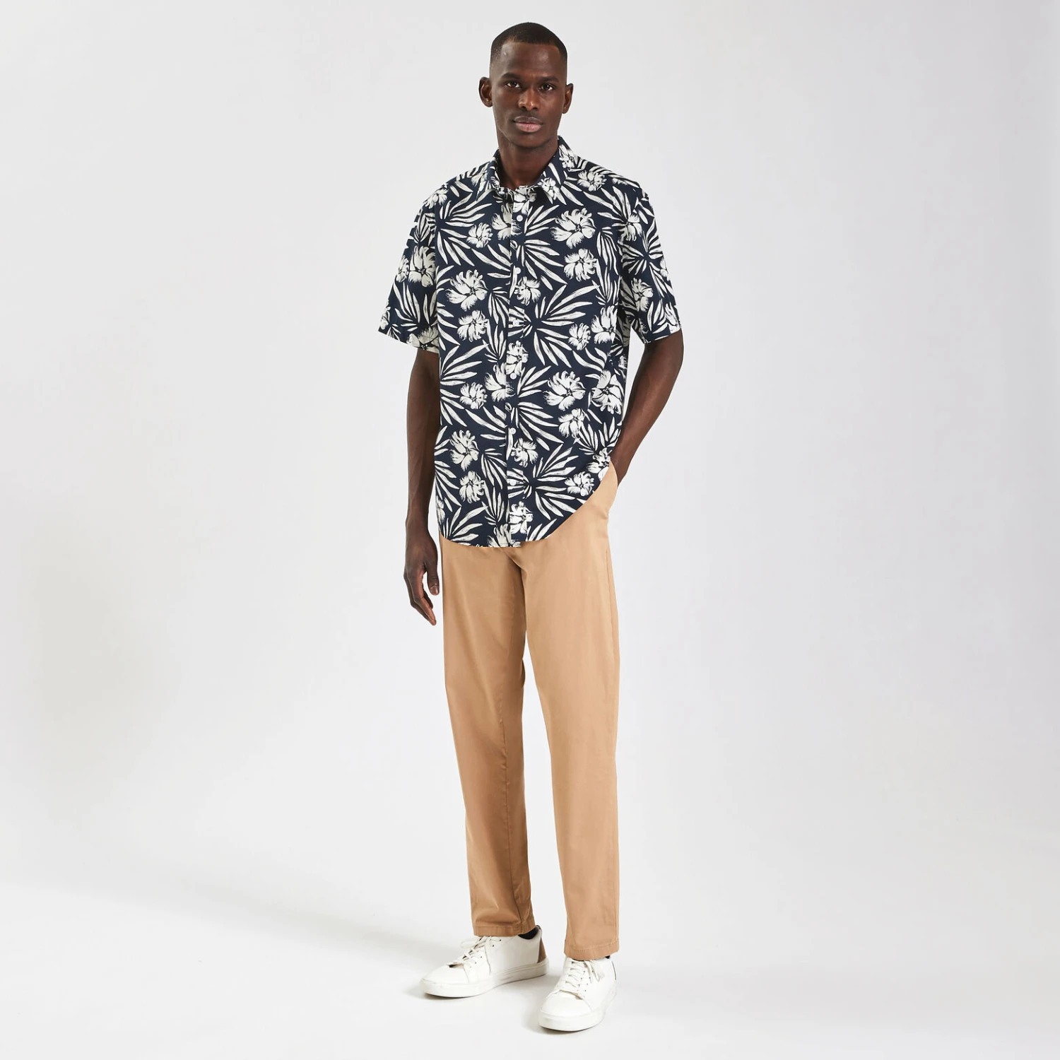 Chemisette Hawaïenne Regular à Fleurs Coton Biolog 2 Chemisette Hawaïenne Regular à Fleurs Coton Biolog – Image 2