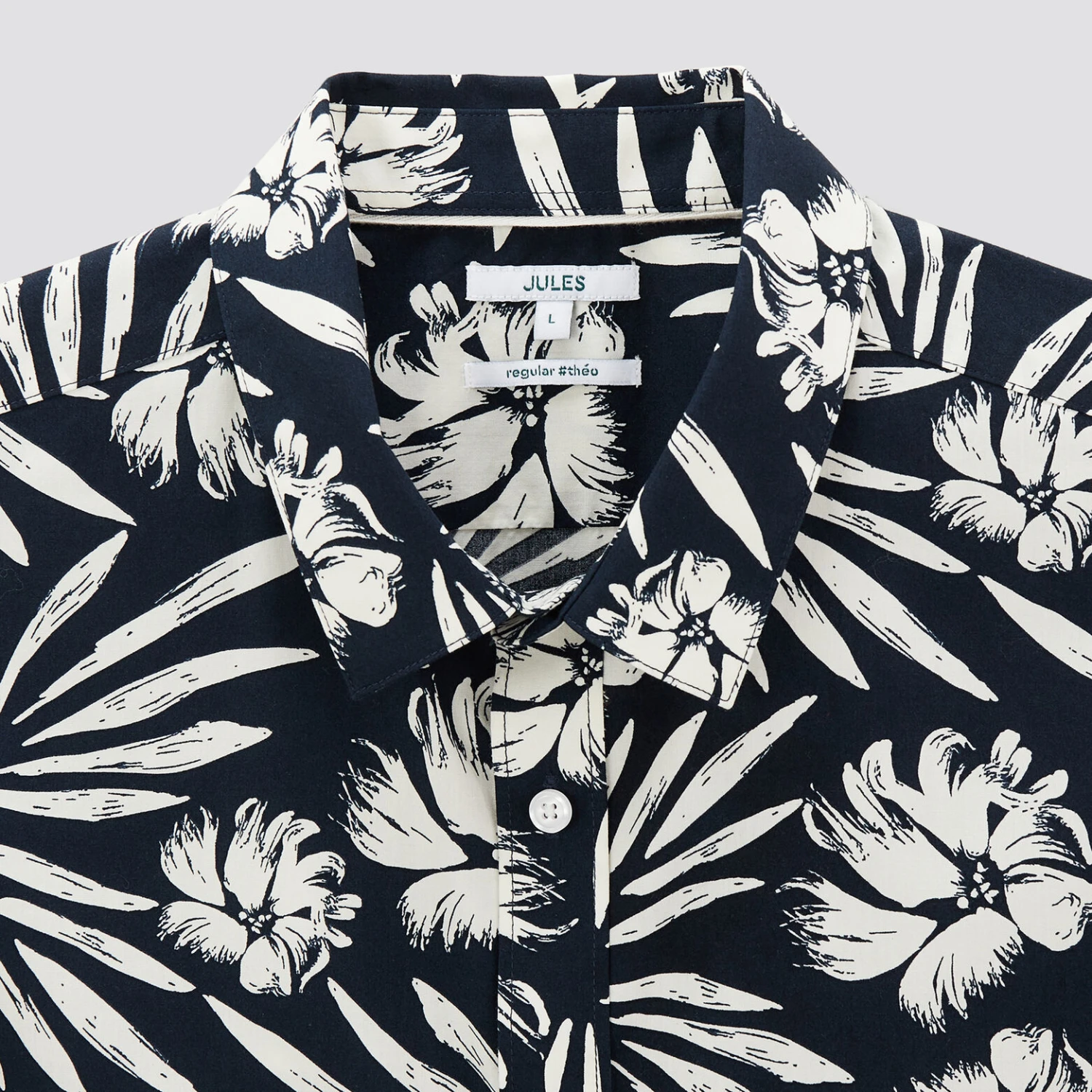 Chemisette Hawaïenne Regular à Fleurs Coton Biolog 7 Chemisette Hawaïenne Regular à Fleurs Coton Biolog – Image 7