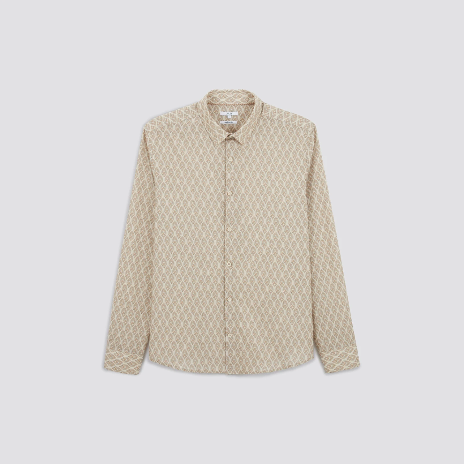 Chemise Regular Micro Geo Coton 7 Chemise Regular Micro Geo Coton – Image 7