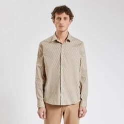Chemise Regular Micro Geo Coton 14 Chemise Regular Micro Geo Coton -Jules 1003587 10400 V2