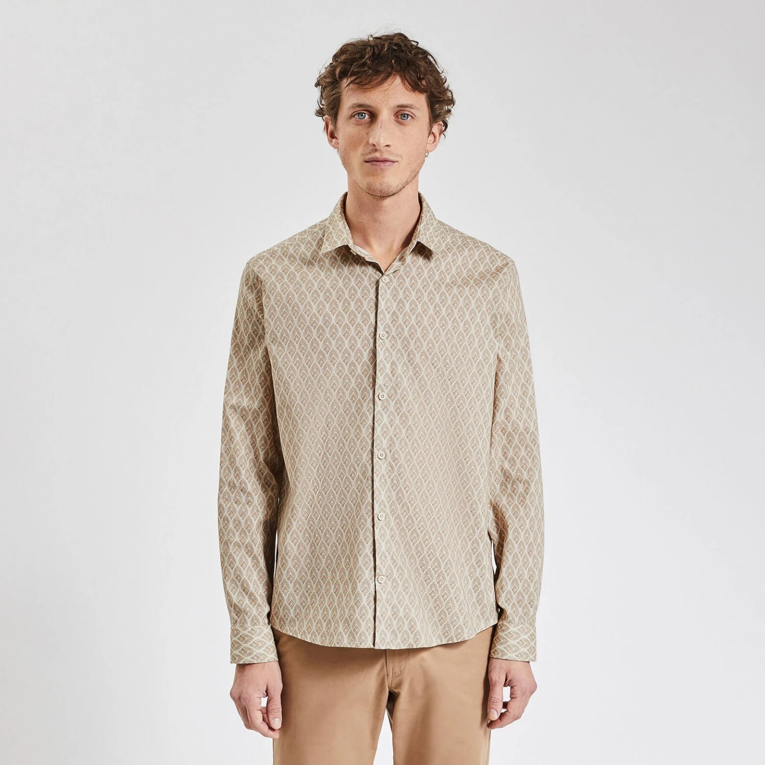 Chemise Regular Micro Geo Coton 5 Chemise Regular Micro Geo Coton – Image 5