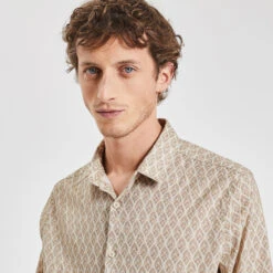 Chemise Regular Micro Geo Coton 12 Chemise Regular Micro Geo Coton -Jules 1003587 10400 V4