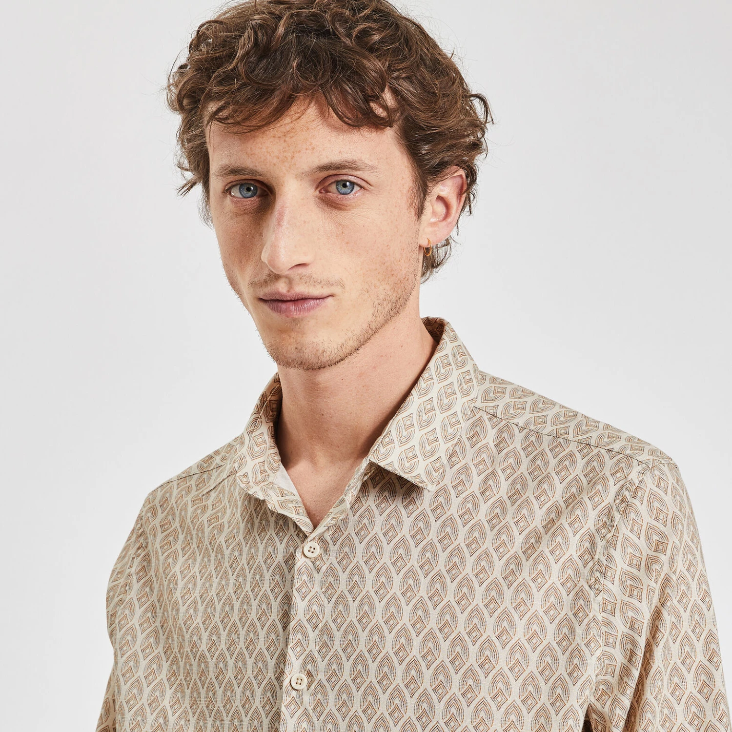 Chemise Regular Micro Geo Coton 3 Chemise Regular Micro Geo Coton – Image 3