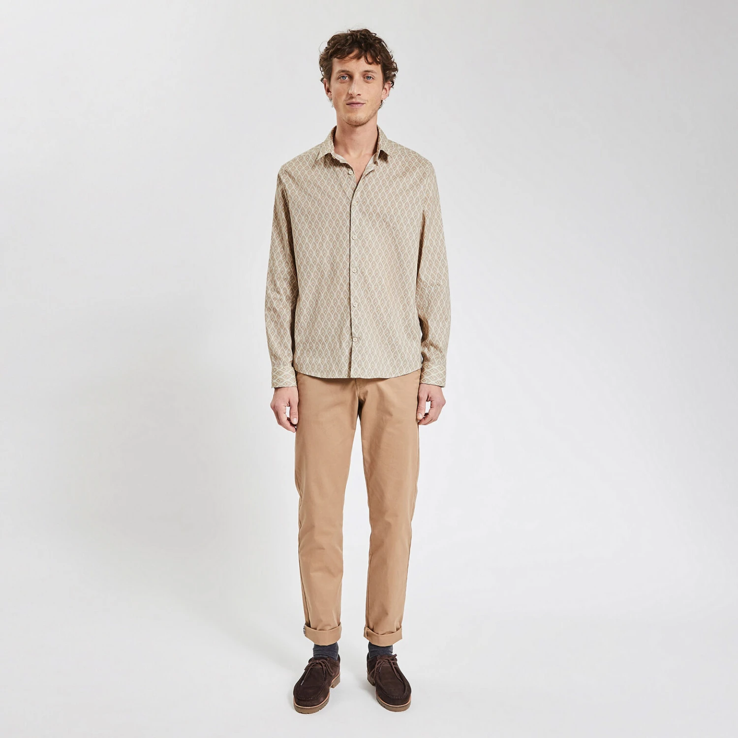 Chemise Regular Micro Geo Coton 2 Chemise Regular Micro Geo Coton – Image 2