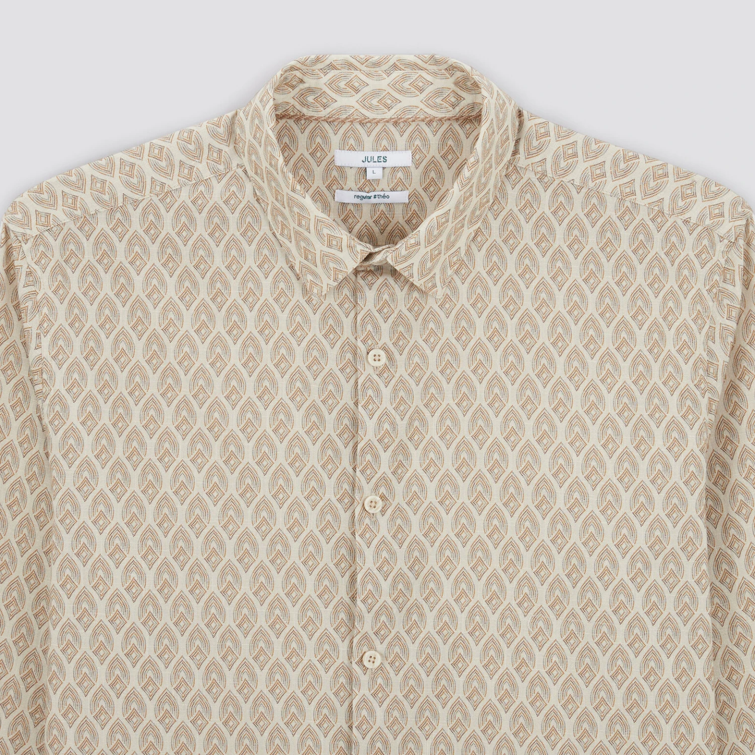 Chemise Regular Micro Geo Coton 8 Chemise Regular Micro Geo Coton – Image 8