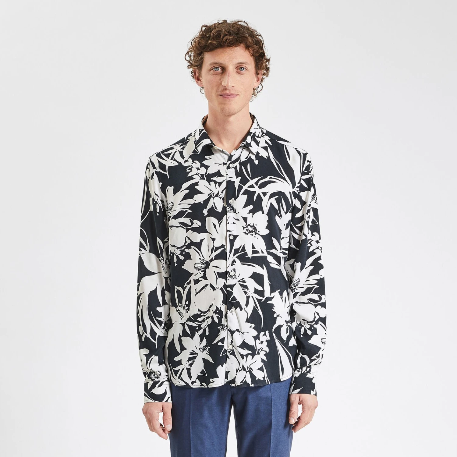 Chemise Regular Imprimé Grosse Fleur Viscose 5 Chemise Regular Imprimé Grosse Fleur Viscose – Image 5