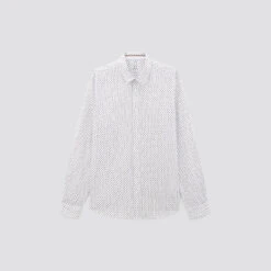 Chemise Slim Imprimé Géométrique Coton Dobby -Jules 1003593 10000 V11
