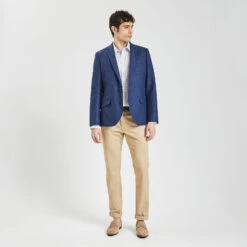 Chemise Slim Imprimé Géométrique Coton Dobby -Jules 1003593 10000 V6