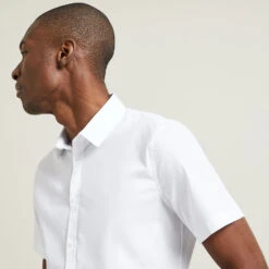 Chemisette Slim Unie Coton Biologique -Jules 1003606 10000 V4