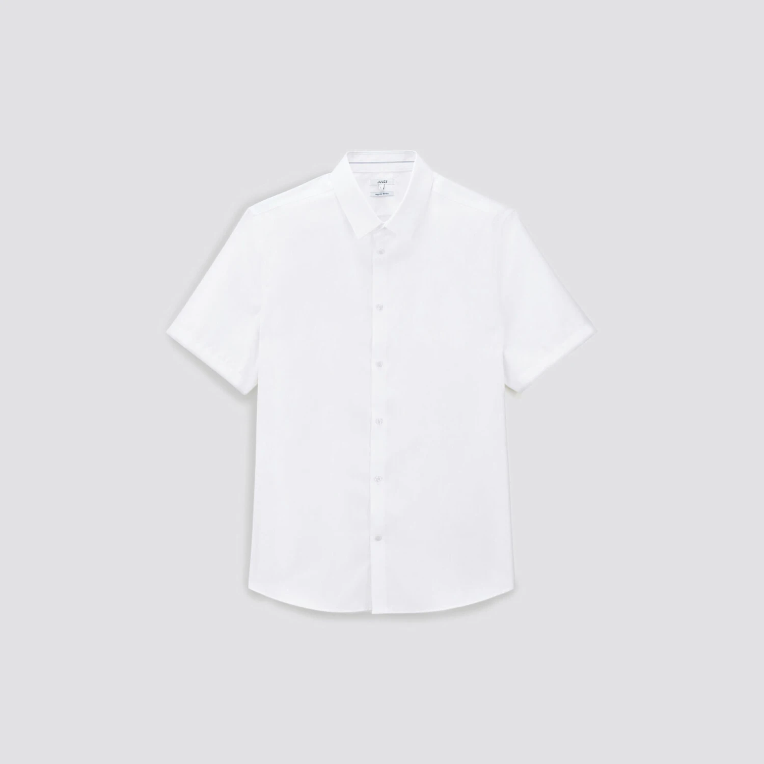 Chemisette Regular Sans Repassage Unie Coton 7 Chemisette Regular Sans Repassage Unie Coton – Image 7