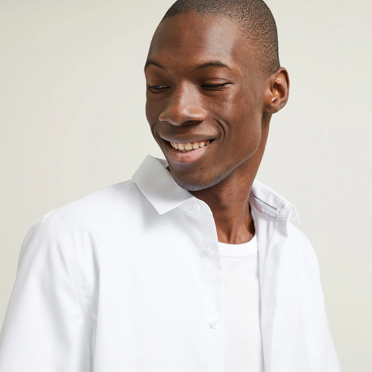 Chemisette Regular Sans Repassage Unie Coton 3 Chemisette Regular Sans Repassage Unie Coton – Image 3