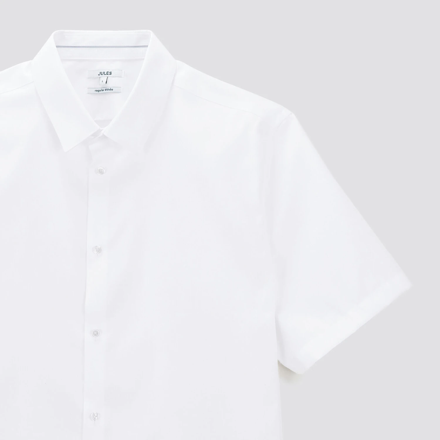 Chemisette Regular Sans Repassage Unie Coton 8 Chemisette Regular Sans Repassage Unie Coton – Image 8