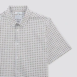 Chemisette Slim Imprimé Géométrique Coton Biologiq -Jules 1003610 10000 V8