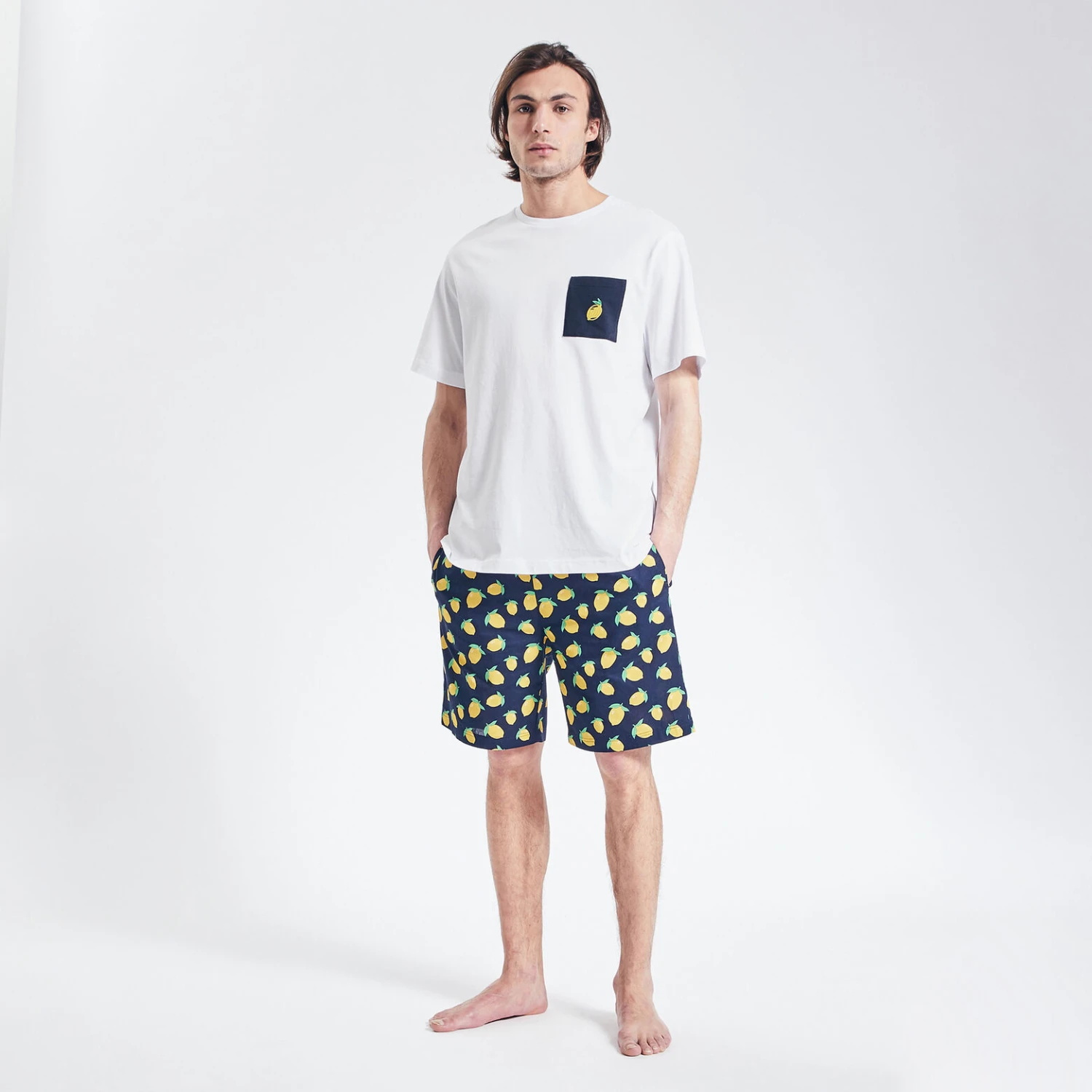 Tee Shirt De Pyjama Avec Poche Poitirine Fantaisie 2 Tee Shirt De Pyjama Avec Poche Poitirine Fantaisie – Image 2