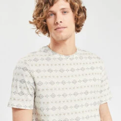 Tee Shirt Imprimé Ethnique 11 Tee Shirt Imprimé Ethnique -Jules 1003650 10002 V4