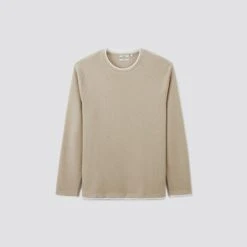 Tee Shirt Double Col Matière Fantaisie -Jules 1003712 10515 V11