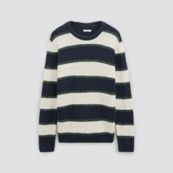 Pull Col Rond à Rayures -Jules 1003747 10103 V11