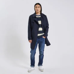 Pull Col Rond à Rayures -Jules 1003747 10103 V6