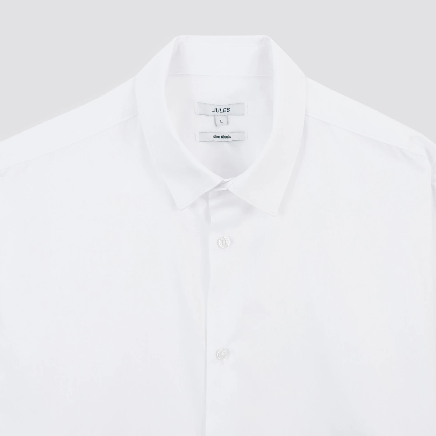 Chemise Slim Unie Coton Satin Twill 8 Chemise Slim Unie Coton Satin Twill – Image 8