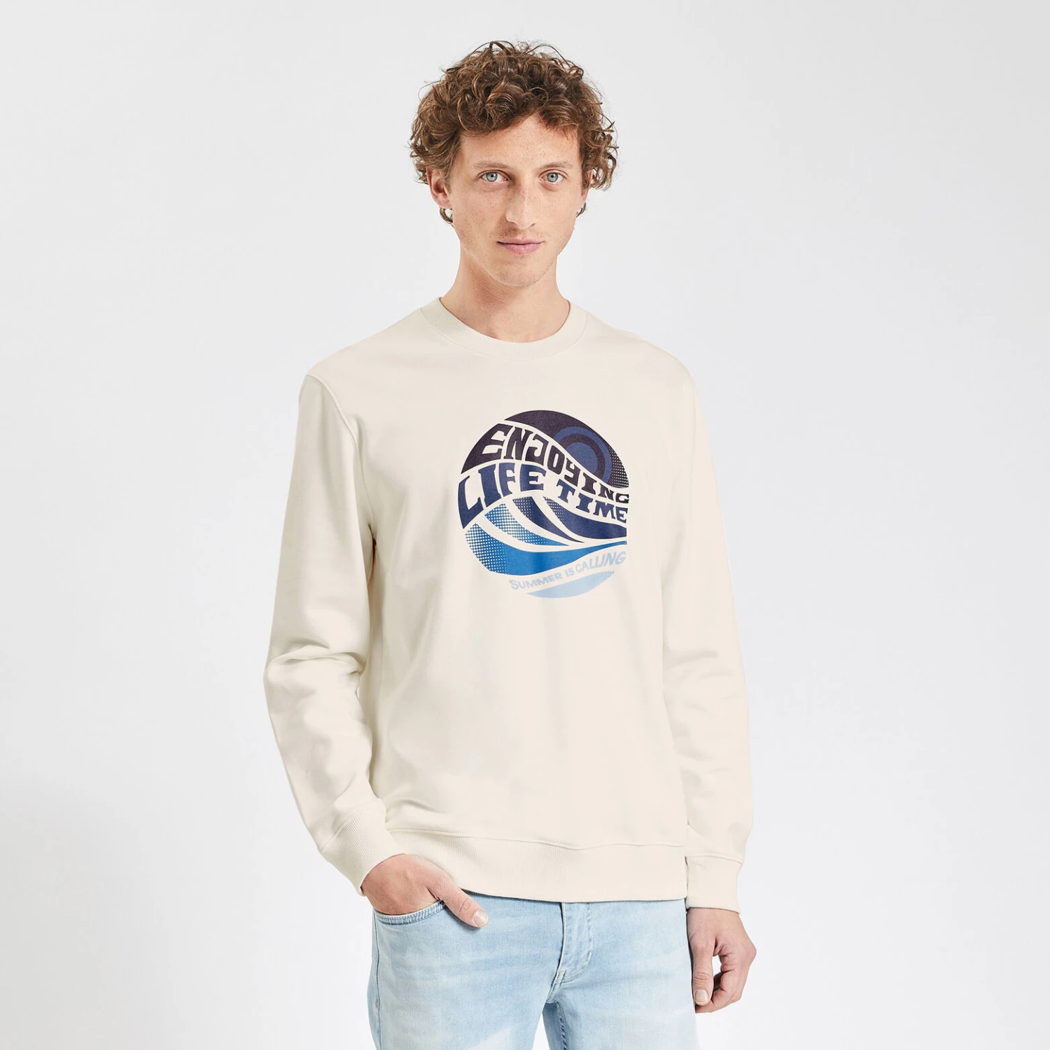 Sweat Imprimé à Col Rond 1 Sweat Imprimé à Col Rond