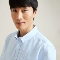 Chemisette Regular Micro Points Coton Dobby -Jules 1003775 11000 V4