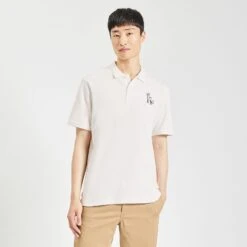 Polo Manches Courtes Piqué Brodé Poitrine