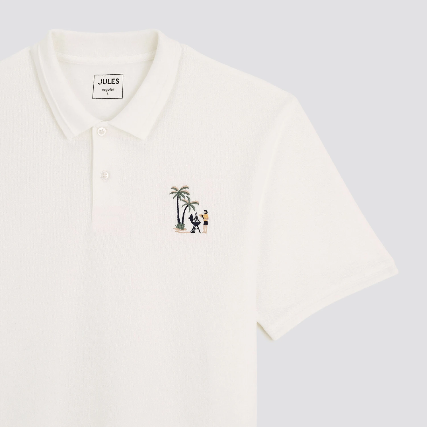 Polo Manches Courtes Piqué Brodé Poitrine 7 Polo Manches Courtes Piqué Brodé Poitrine – Image 7