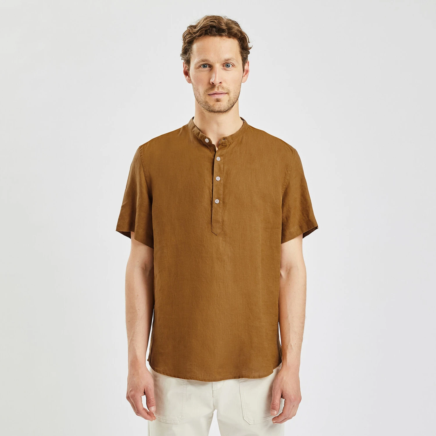 Chemisette Regular Unie Lin 4 Chemisette Regular Unie Lin – Image 4