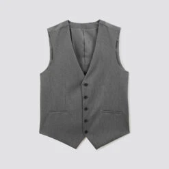 Gilet De Costume Uni Slim