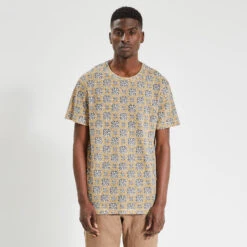 Tee Shirt En Coton Lin Imprimé -Jules 1003853 12528 V2