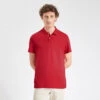 Polo Manches Courtes Uni En Jersey