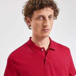 Polo Manches Courtes Uni En Jersey -Jules 1003860 14031 V4
