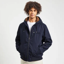 Blouson à Capuche Doublé Faux Mouton
