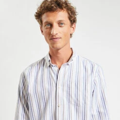 Chemise Oxford Rayures "le Parfait By JULES" -Jules 1003878 19600 V4