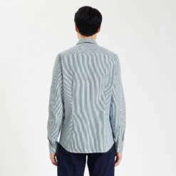 Chemise Slim Rayures Coton Viscose -Jules 1003896 16000 V3