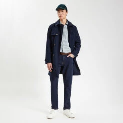 Chemise Slim Rayures Coton Viscose -Jules 1003896 16000 V6