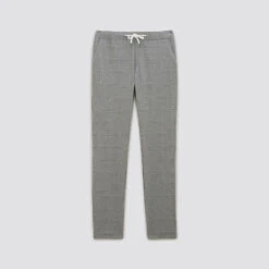 Pantalon Chino Slim Ceinture élastiquée à Carreaux