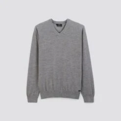 Pull Col V En Laine Mérinos
