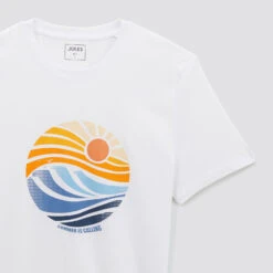 Tee Shirt Imprimé Rond Paysage -Jules 1003996 10000 V8