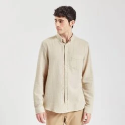 Chemise Regular Unie Gaze De Coton Biologique
