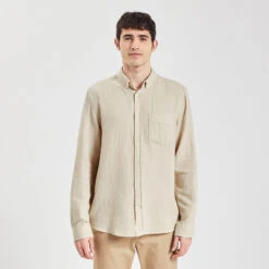 Chemise Regular Unie Gaze De Coton Biologique -Jules 1004011 10110 V2