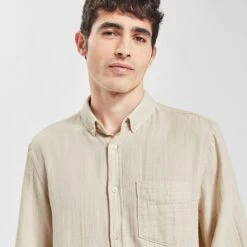 Chemise Regular Unie Gaze De Coton Biologique -Jules 1004011 10110 V4