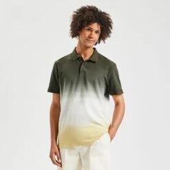 Polo Manches Courtes Piqué Imprimé Tie And Dye